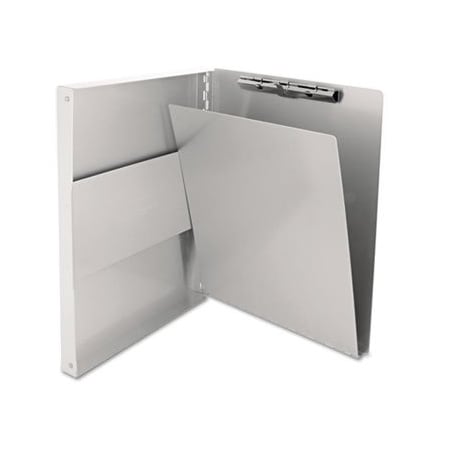 Saunders Mfg. Co. Saunders, SNAPAK ALUMINUM SIDE-OPEN FORMS FOLDER, 1/2in CLIP CAP, 8 1/2 X 12 SHEETS, SILVER 10517